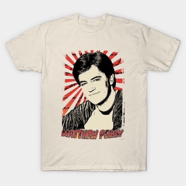 Matthew Perry 80s Retro Vintage Aesthetic T-Shirt by Ihkwan Art